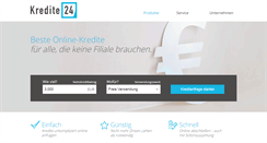 Desktop Screenshot of kredite24.de