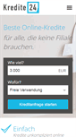 Mobile Screenshot of kredite24.de