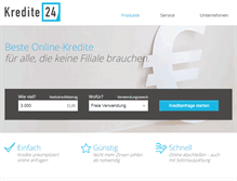 Tablet Screenshot of kredite24.de